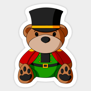 Nutcracker Teddy Bear Sticker